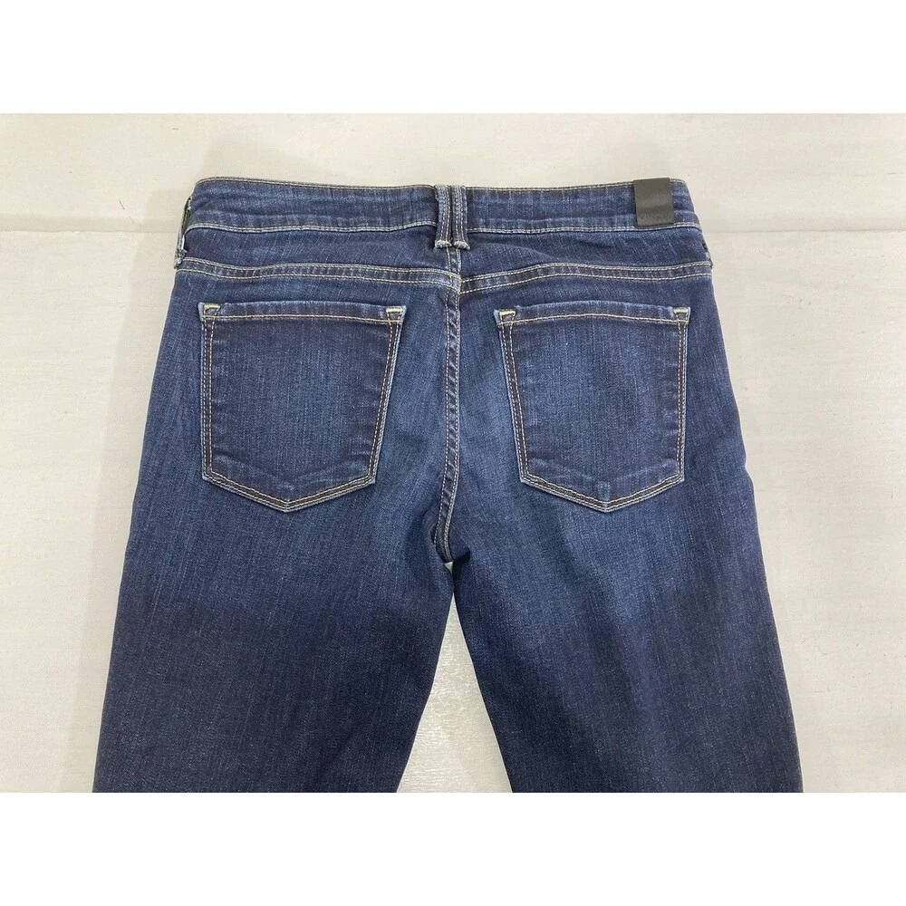 Vince Dylan Skinny Jeans Womens 25 Blue Low Rise Stretch Denim DV195-2096 USA